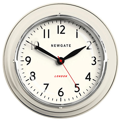 Newgate The Mini Cookhouse Clock, Dia.23cm Cream Newgate The Mini Cookhouse Clock, Dia.23cm Cream
